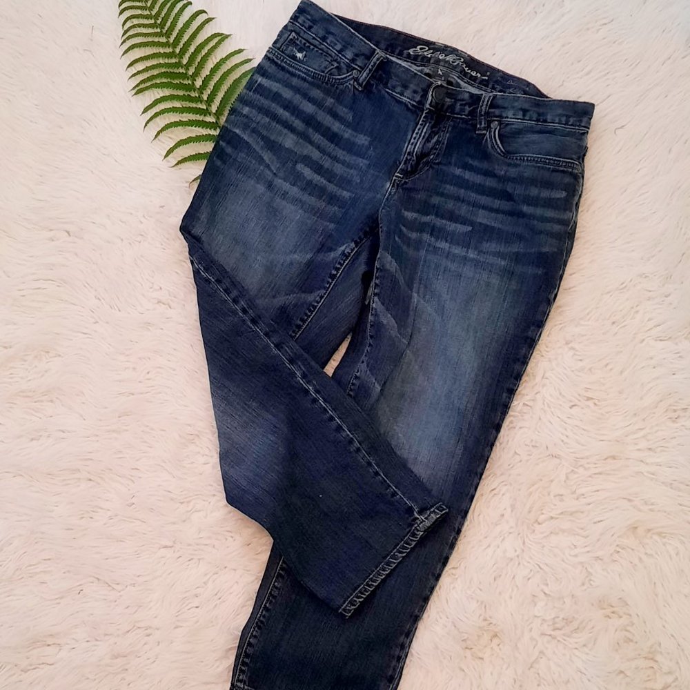 Super comfy cropped Eddie Bauer jeans